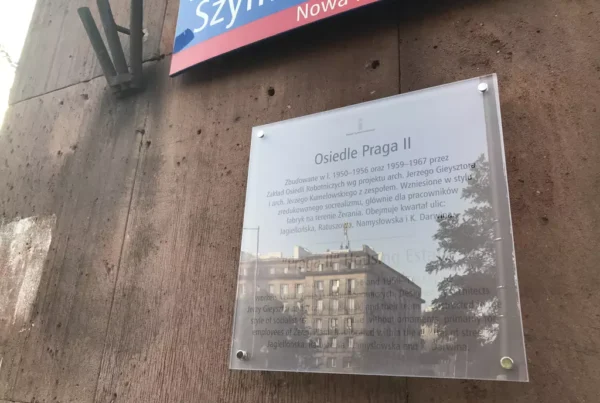Historia osiedla Praga II na tablicy